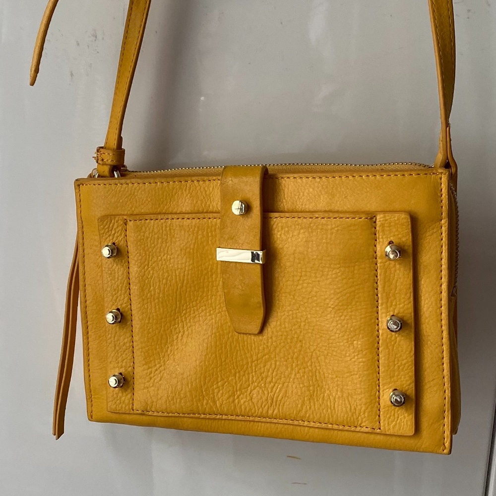 ✨Botkier New York Warren City  Leather Purse Yellow - Picture 9 of 12
